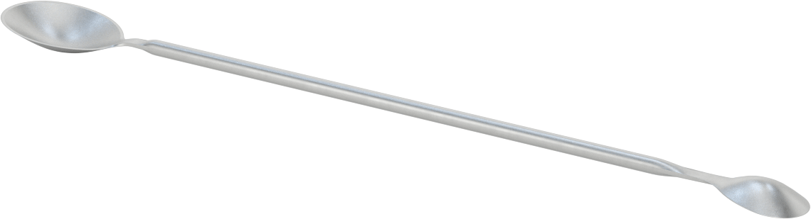 Paslanmaz Çelik Çift Uçlu Laboratuvar Kaşığı, 8 ml x 5 ml Kapasite