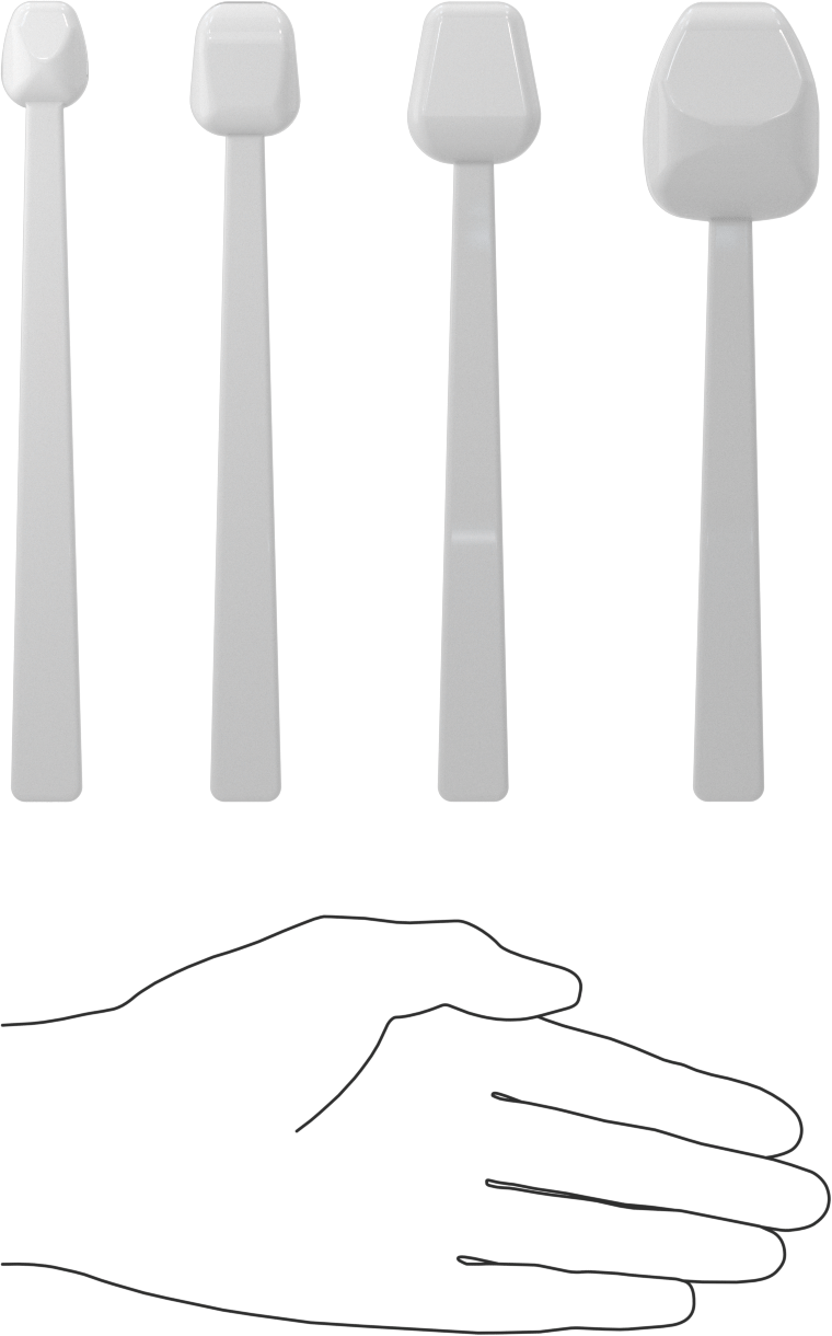 Plastik Numune Alma Kaşığı Seti, 4 Parça