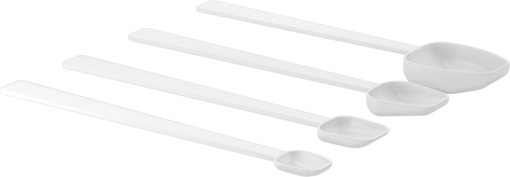 Plastik Numune Alma Kaşığı Seti, 4 Parça