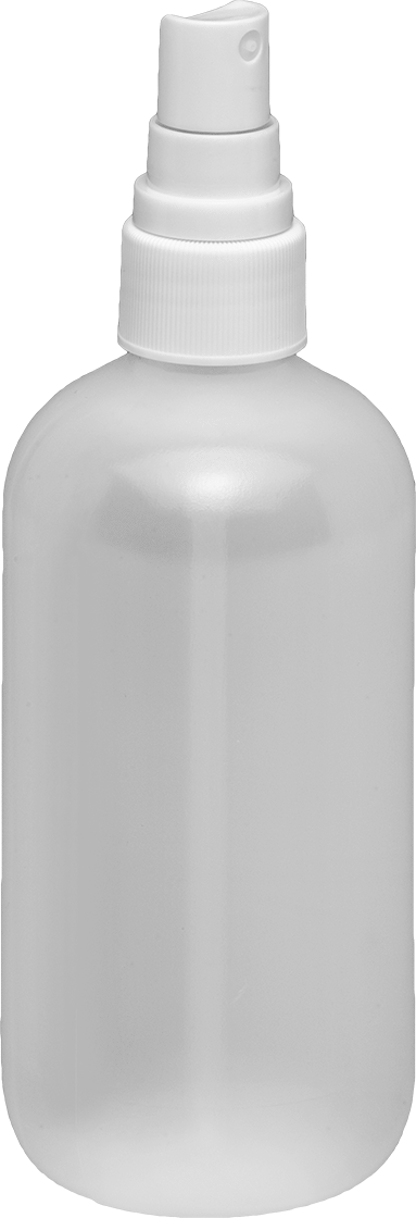 LDPE Sprey Şişesi, Polipropilen Püskürtme Başlığı ve Contalı, 8 FL. oz. Kapasite, 6-3/4" Yükseklik