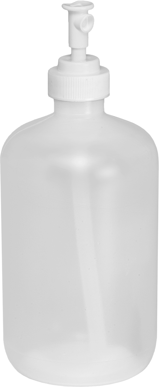 LDPE Sprey Şişesi, Polipropilen Püskürtme Başlığı ve Contalı, 16 FL. oz Kapasite, 7-3/8" Yükseklik