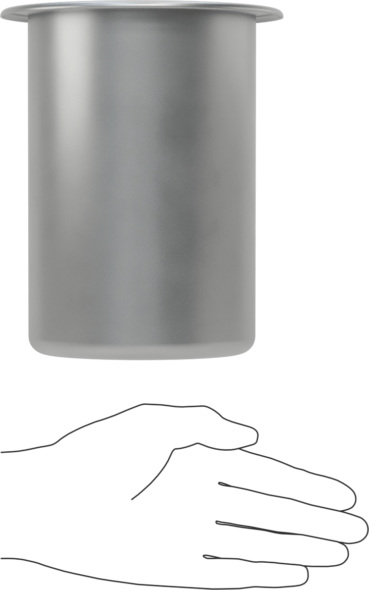 Gıda ve İçecek Yuvarlak Metal Toplu Teneke Kutular, 64 FL oz Kapasite