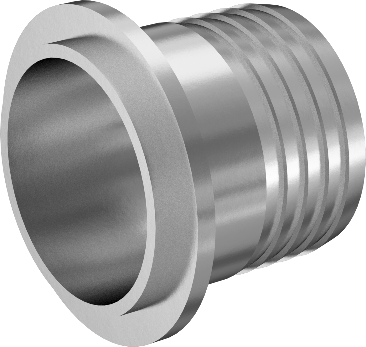 Yüksek Parlaklıkta Metal Hızlı Kelepçeli Sıhhi Adaptör, Erkek, 3" Boru Dış Çapı için, Ekstra Destekli x Dikenli Boru