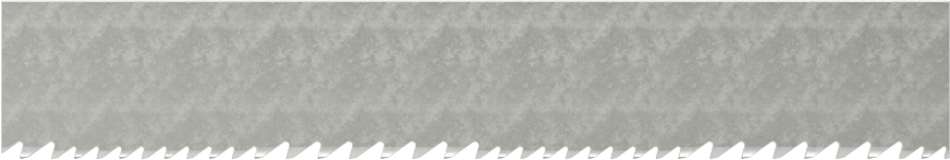 Uzun Ömürlü Şerit Testere Bıçağı, Titreşim Önleyici, 1/2“ Genişlik x 0,025” Kalınlık, 39" Uzunluk