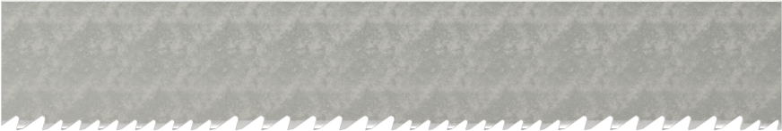 Uzun Ömürlü Şerit Testere Bıçağı, Titreşim Önleyici, 1/2“ Genişlik x 0,025” Kalınlık, 42" Uzunluk