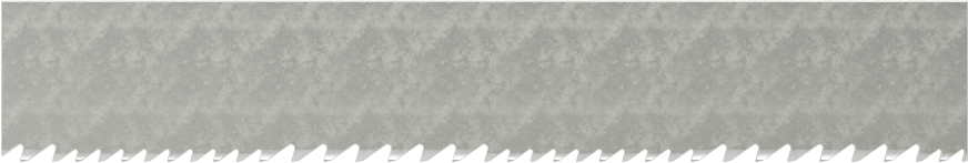 Uzun Ömürlü Şerit Testere Bıçağı, Titreşim Önleyici, 1/2“ Genişlik x 0,025” Kalınlık, 44" Uzunluk