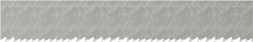 Uzun Ömürlü Şerit Testere Bıçağı, Titreşim Önleyici, 1/2“ Genişlik x 0,025” Kalınlık, 45" Uzunluk