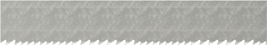 Uzun Ömürlü Şerit Testere Bıçağı, Titreşim Önleyici, 1/2“ Genişlik x 0,020” Kalınlık, 64-1/2" Uzunluk