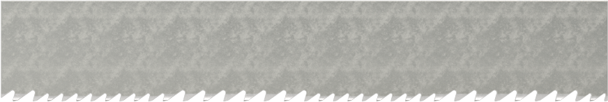 Uzun Ömürlü Şerit Testere Bıçağı, Titreşim Önleyici, 1/2“ Genişlik x 0,025” Kalınlık, 64" Uzunluk