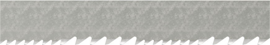 Uzun Ömürlü Şerit Testere Bıçağı, 1/2“ Genişlik x 0,025” Kalınlık, 64-1/2" Uzunluk, 6-10 Diş/Inch
