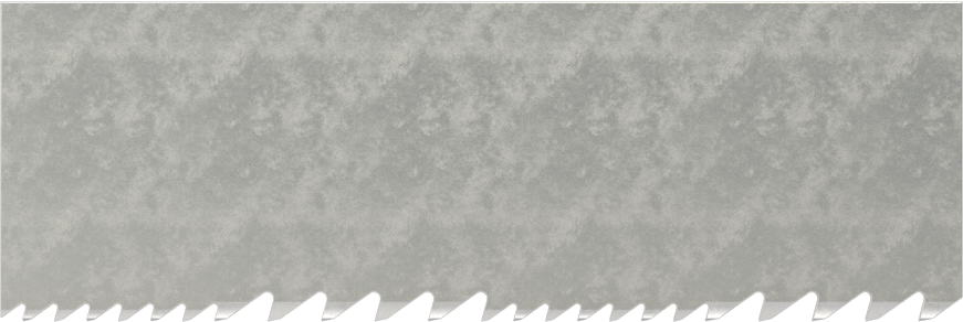 Uzun Ömürlü Şerit Testere Bıçağı, Titreşim Önleyici, 1" Genişlik, 64-1/2" Uzunluk, 6-10 Diş İnç Başına
