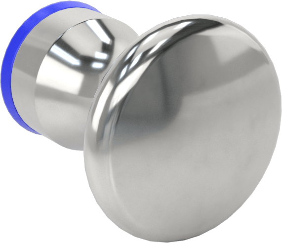 Sıhhi Dişli Delikli Montajlı Çekme Düğmesi, M6 x 1 mm Diş, 9 mm Derinlik