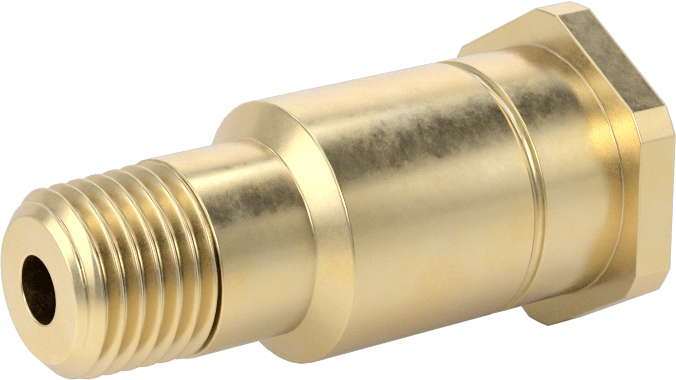 Sıkıştırılmış Gaz için Yüksek Basınçlı Nipple, Pirinç, Elle Sıkma, CGA Numara 660 için