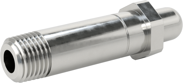 Sıkıştırılmış Gaz için Yüksek Basınçlı Nipple, Krom Kaplı Pirinç, Anahtar Sıkma, CGA Numarası 326 için