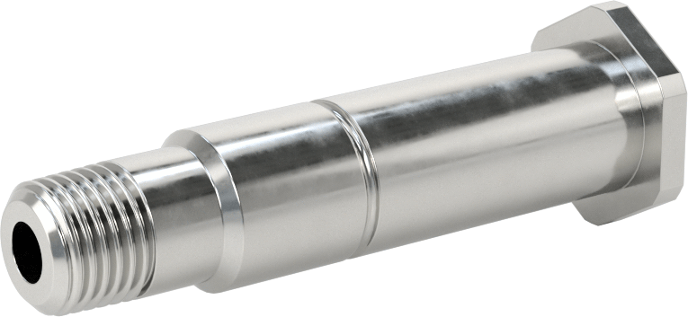 Sıkıştırılmış Gaz için Yüksek Basınçlı Nipple, Kaplamalı Pirinç, Anahtar Sıkma, CGA 680 için, 695, 702 ve 703