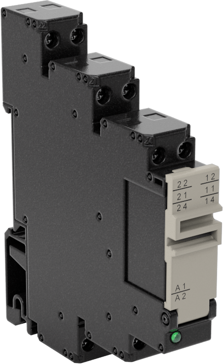 Tehlikeli Ortamlar için Vidalı Terminal Rölesi, SPDT, 5 Terminal, 12 V AC/DC Giriş, 12A @ 240VAC/24VDC