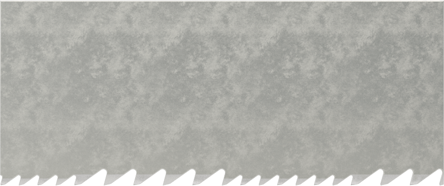 Yapısal Şekiller/Demetler için Şerit Testere Bıçağı, Uzun Ömürlü, 1-1/4“ Genişlik x 0,042” Kalınlık, 138" Uzunluk, 5-8 Diş/Inch