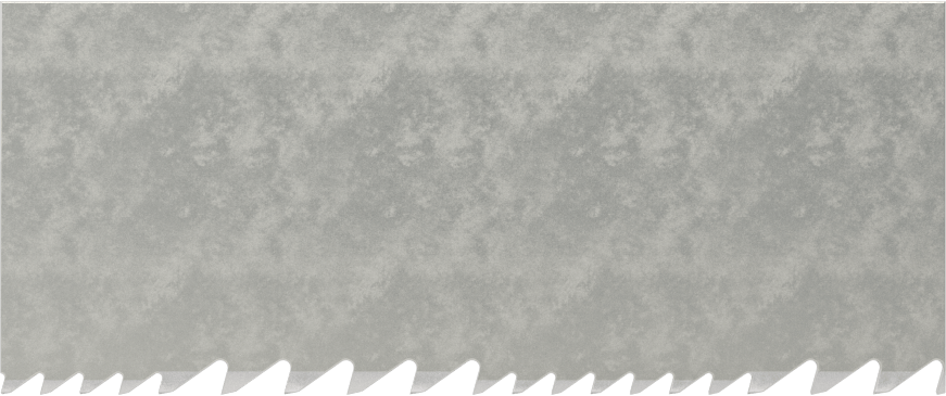 Yapısal Şekiller/Demetler için Şerit Testere Bıçağı, Uzun Ömürlü, 1-1/4“ Genişlik x 0,042” Kalınlık, 186" Uzunluk, 5-8 Diş/Inch