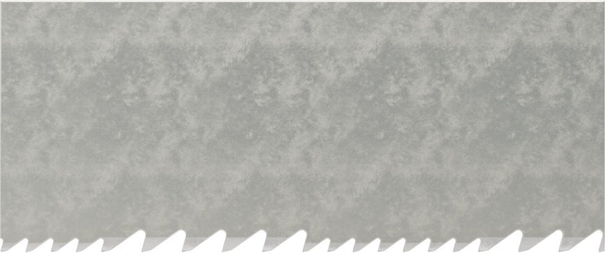 Yapısal Şekiller/Demetler için Şerit Testere Bıçağı, Uzun Ömürlü, 1-1/4“ Genişlik x 0,042” Kalınlık, 210" Uzunluk, 5-8 Diş/Inch