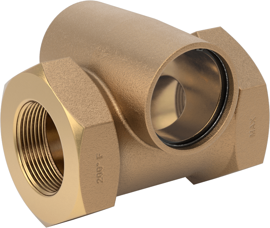 Su ve Yağ için Akış Göstergesi, Bronz Gövde, 1-1/2 NPT Dişi