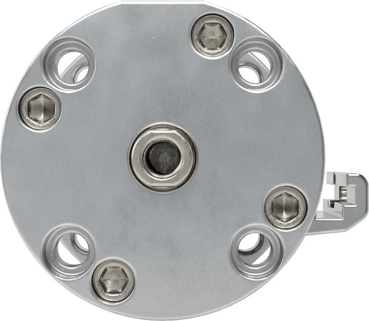 Yuvarlak Yüzlü Kompakt Bağlantı Çubuğu Hava Silindiri, Sensör Hazır, Çift Etkili, 3/4" Delik Boyutu, 1/4" Strok
