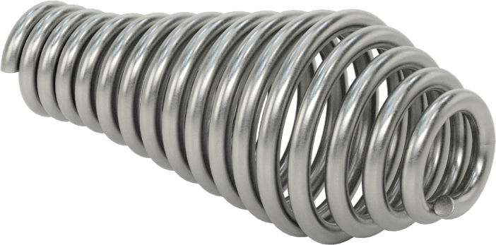 Spring Handle, Steel, for 3/8" Rod Diameter, 2-1/2" Long, 1" Maximum Diameter
