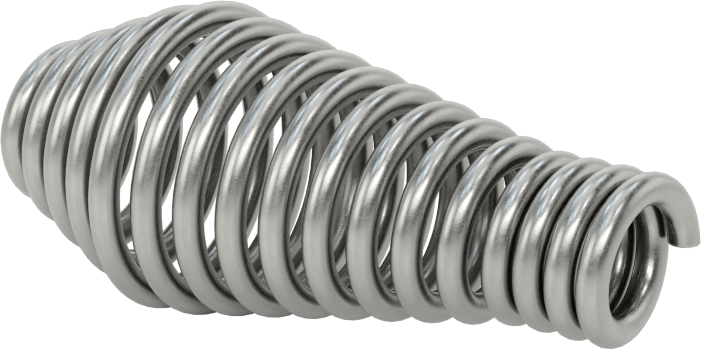 Spring Handle, Steel, for 3/8" Rod Diameter, 2-1/2" Long, 1" Maximum Diameter
