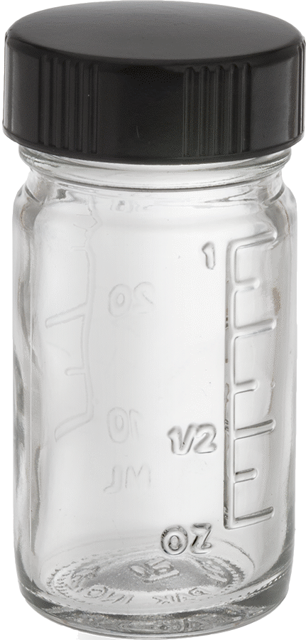 Dereceli Cam Kavanoz, 1 FL oz/30 ml Kapasiteli Ölçekli