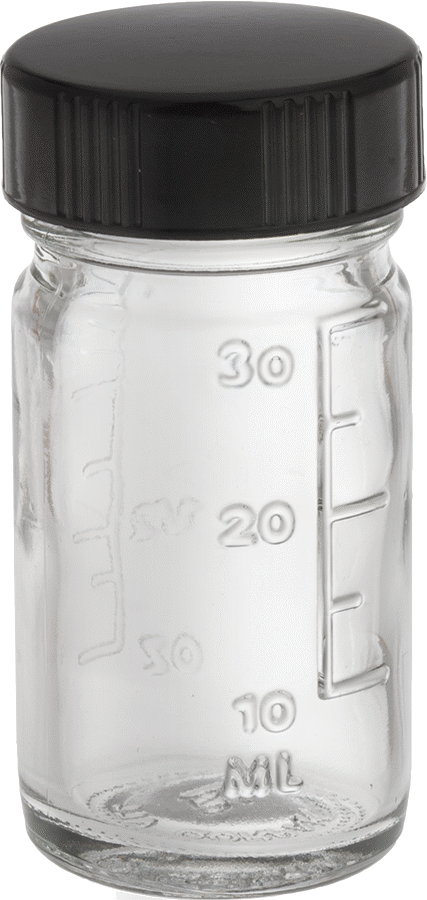 Dereceli Cam Kavanoz, 1 FL oz/30 ml Kapasiteli Ölçekli