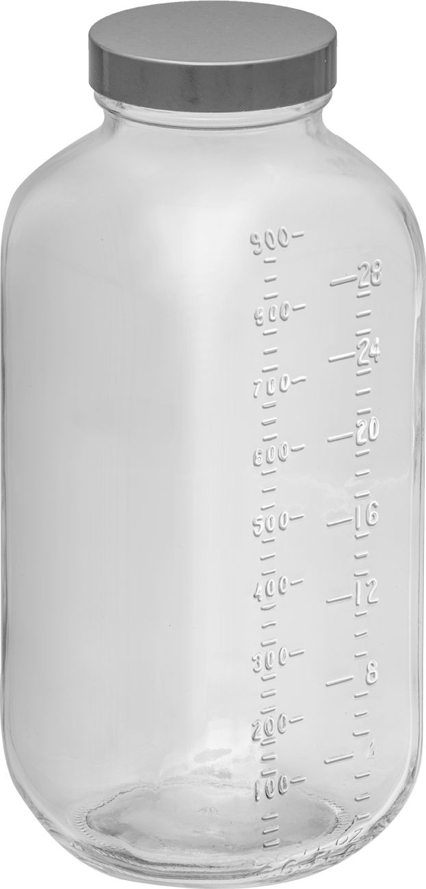 Dereceli Cam Kavanoz, 32 FL oz/950 ml Kapasite