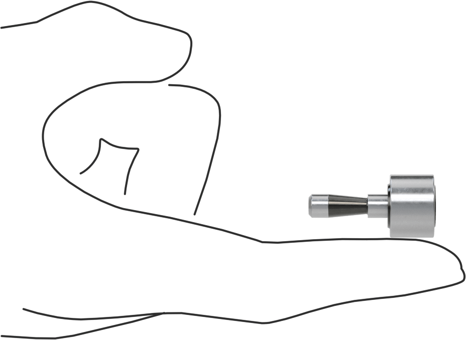 Konik Saplamalı Ray Silindiri, 16 mm Silindir Çapı, 11 mm Silindir Genişliği