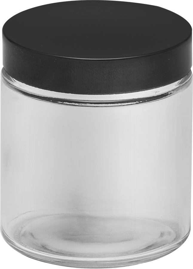 Kaplamalı Kağıt Mühürlü Cam Kavanoz, 4 FL oz/120 ml Kapasite, Şeffaf