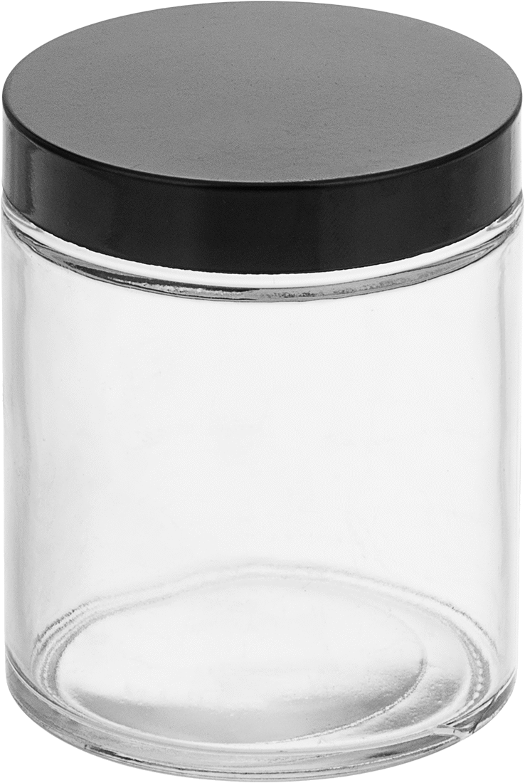 Kaplamalı Kağıt Mühürlü Cam Kavanoz, 6 FL oz/175 ml Kapasite, Şeffaf