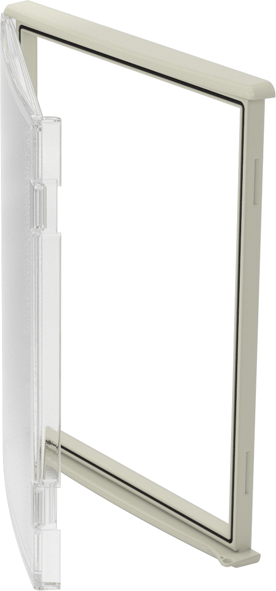 Muhafazalar için Şeffaf HMI Kapağı, Çıtçıtlı Kapatma, Polikarbonat, 13“ Yükseklik x 11” Genişlik