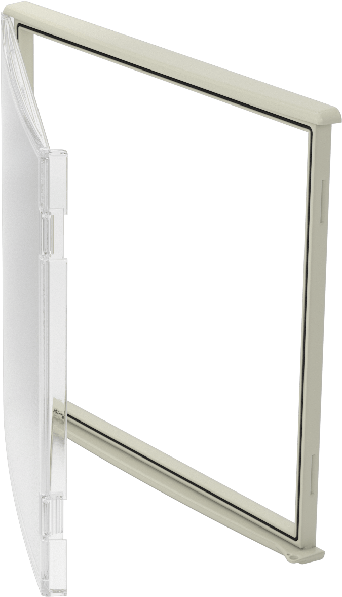 Muhafazalar için Şeffaf HMI Kapağı, Çıtçıtlı Kapatma, Polikarbonat, 13“ Yükseklik x 14-7/8” Genişlik