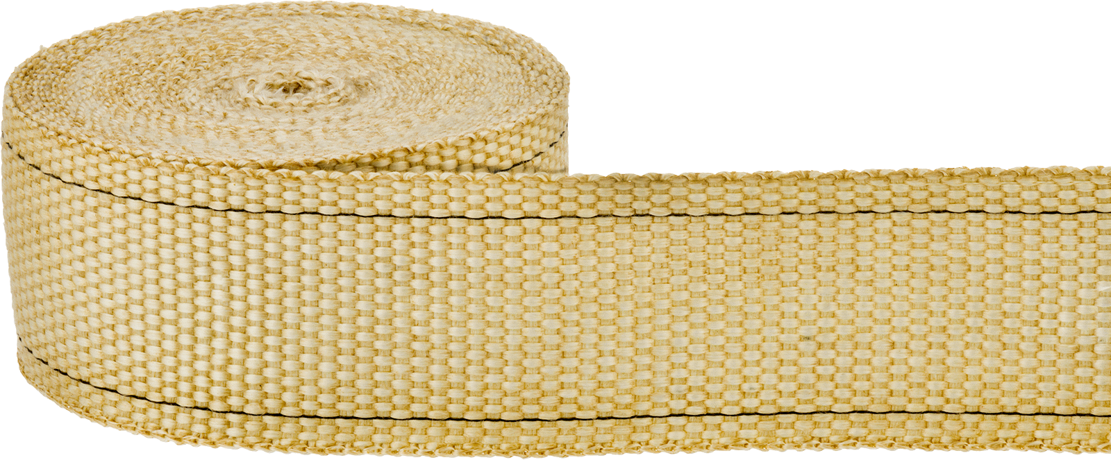 Fiberglas Isı Bariyer Şeridi, Fiberglas Kaplamalı, 0,045" Kalınlık, 2 inç Genişlik, 25 Fit Uzunluk, Bej