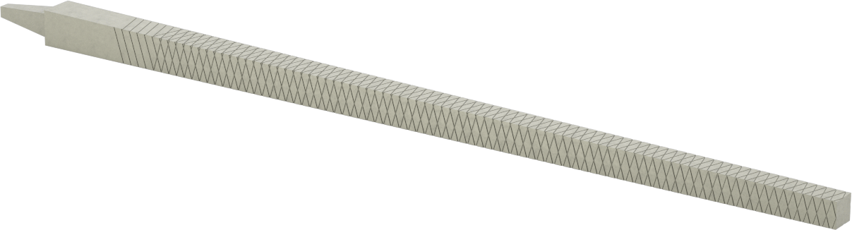 Kare Törpü, Kaba Yüzey için, 12" Uzunluk