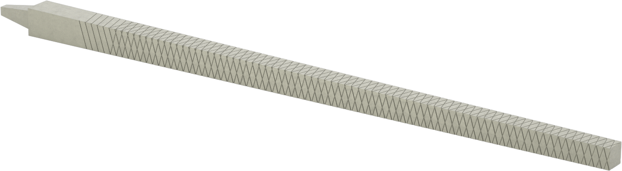 Kare Törpü, Kaba Yüzey için, 14" Uzunluk