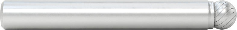 Yüksek Hızlı Çelik Frez, 1/4" Çaplı Şaft ile, Bilye, 1/4" Baş Çapı