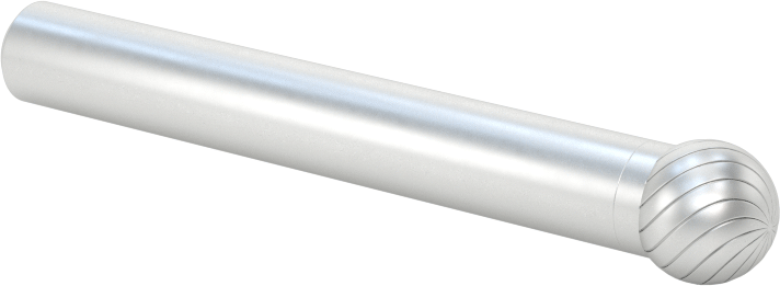 Yüksek Hızlı Çelik Frez, 1/4" Çaplı Şaft ile, Bilye, 5/16" Baş Çapı