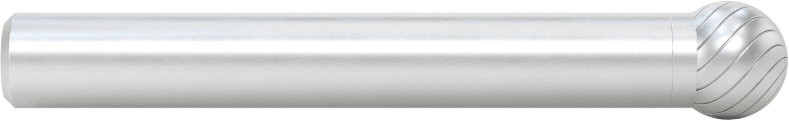 Yüksek Hızlı Çelik Frez, 1/4" Çaplı Şaft ile, Bilye, 5/16" Baş Çapı