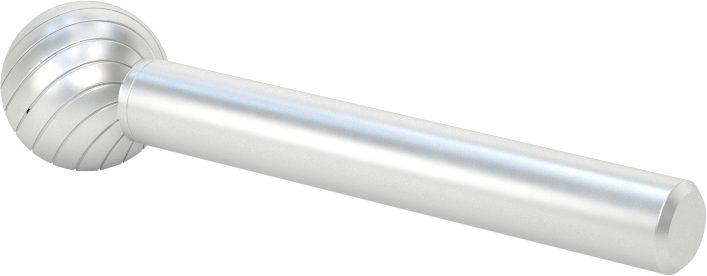 Yüksek Hızlı Çelik Frez, 1/4" Çaplı Şaft ile, Bilye, 1/2" Baş Çapı