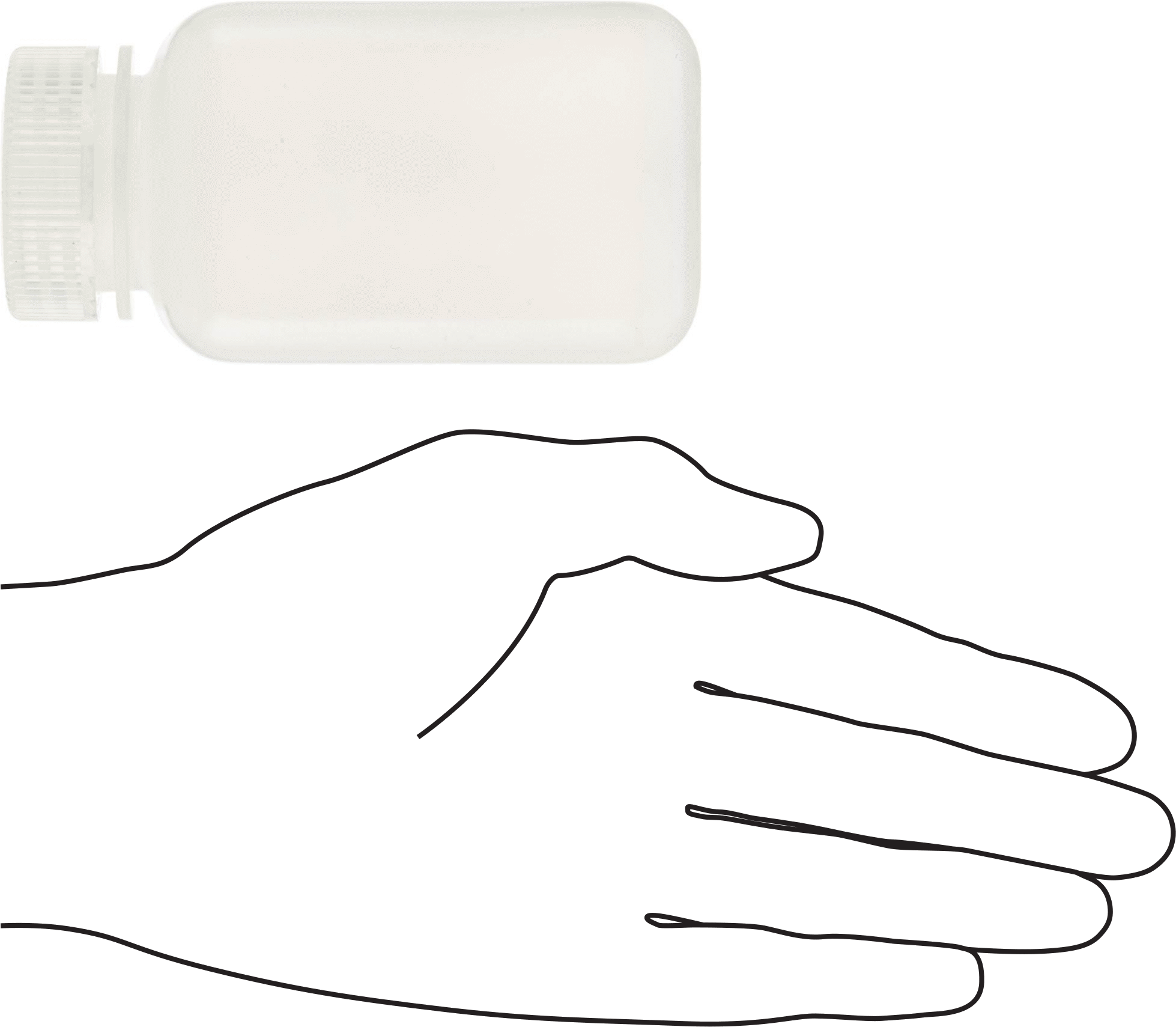 Yarı Şeffaf HDPE Plastik Kavanoz, 8 FL oz/235 ml Kapasite, 2-1/2" Genişlik