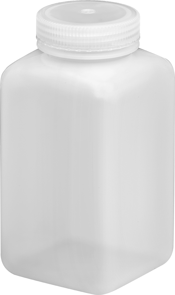 Yarı Şeffaf HDPE Plastik Kavanoz, 32 FL oz/950 ml Kapasite, 3-3/4" Genişlik