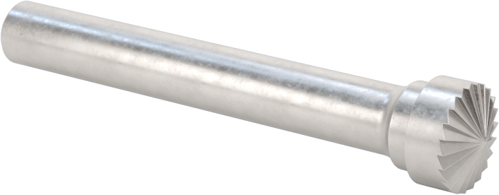 Karbür Frez, Sivri Uçlu Pürüzsüz Silindir, 3/8" Baş Çapı