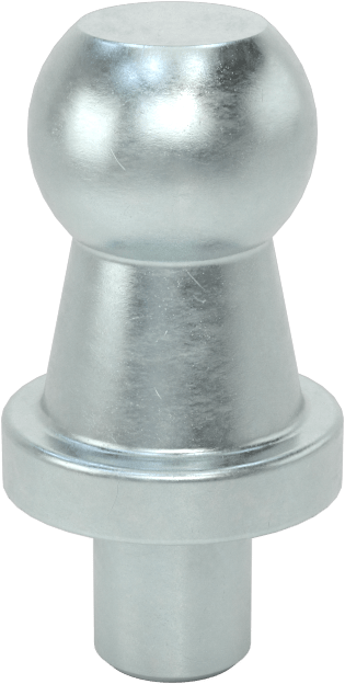Gaz Yayları için Perçinli Top Saplama, 10 mm Top Çapı, 10 mm Soket Çapı için, 0,915 inç Toplam Uzunluk
