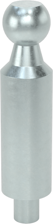 Gaz Yayları için Perçinli Top Saplama, 10 mm Top Çapı, 10 mm Soket Çapı için, 1,9 inç Toplam Uzunluk