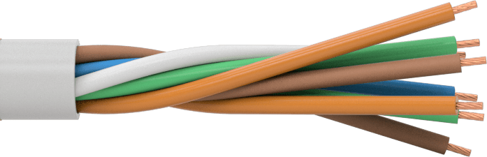 Sürekli Esnek Ethernet Kablosu, Çift Korumalı, Kategori 6