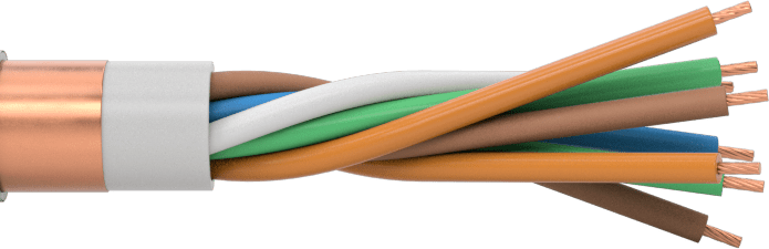 Sürekli Esnek Ethernet Kablosu, Çift Korumalı, Kategori 6A