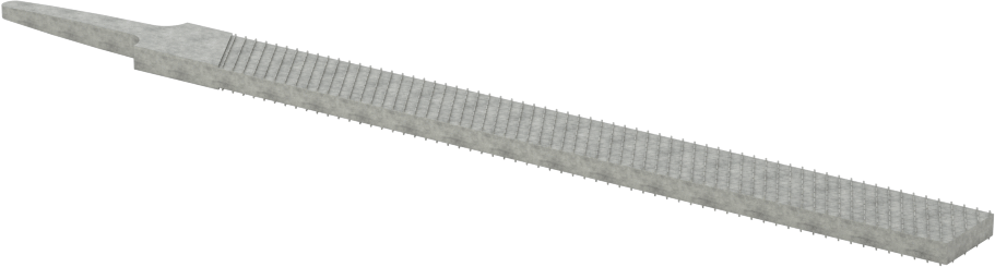 Hassas Düz Dikdörtgen Törpü, 2 Numaralı İnce Yüzey için, 4“ Uzunluk x 3/8” Genişlik